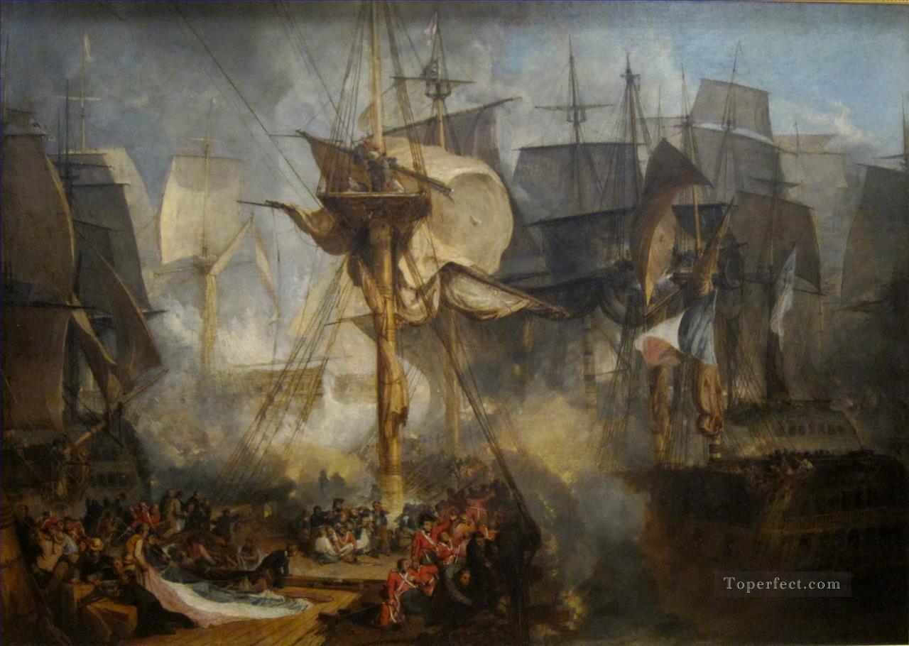 Joseph Mallord William Turner naval battle Oil Paintings
